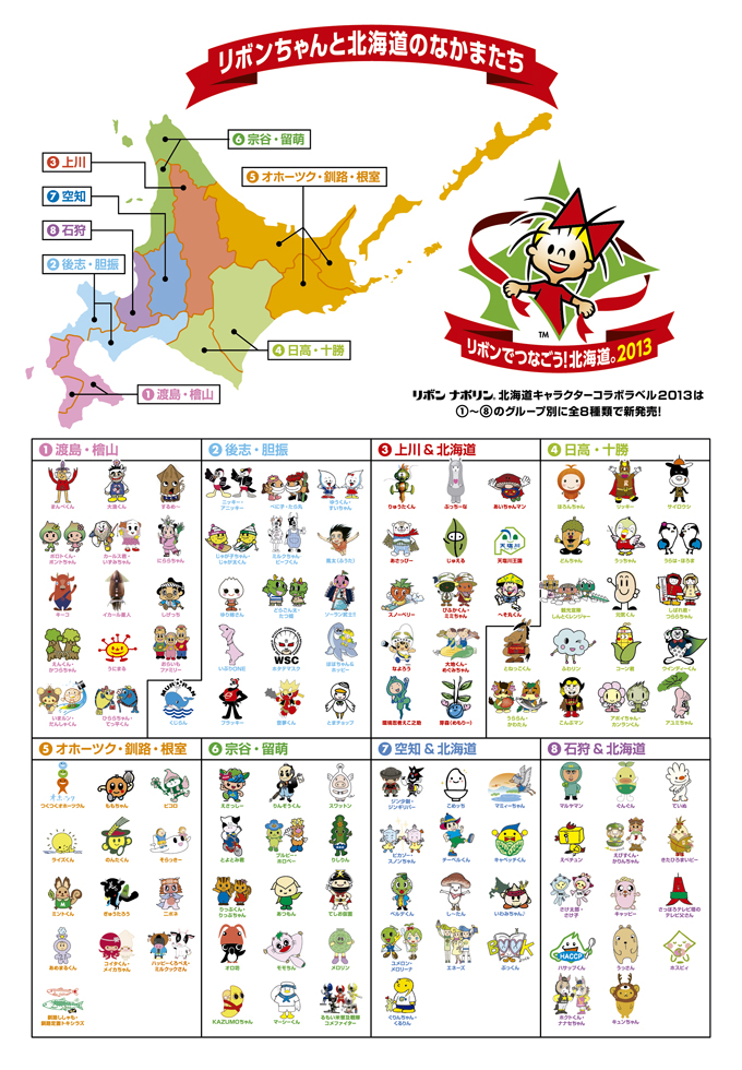 リボンちゃんと北海道のなかまたち