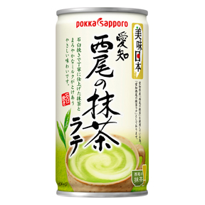美味日本 愛知 西尾の抹茶 ラテ 190g缶