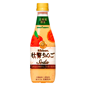 Ribbon 壮瞥りんごソーダ 410mlPET