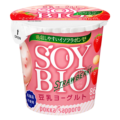 ソイビオ豆乳ヨーグルト ストロベリー 100g紙カップ