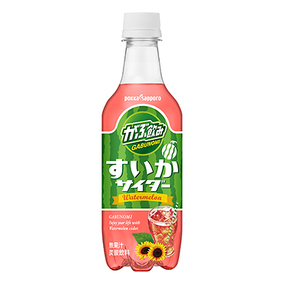 がぶ飲み すいかサイダー 450mlPET