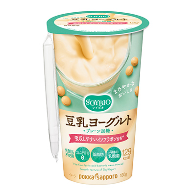 SOYBIO（ソイビオ）豆乳ヨーグルト180gストロー付きカップ