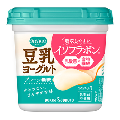 SOYBIO豆乳ヨーグルトプレーン無糖400gカップ