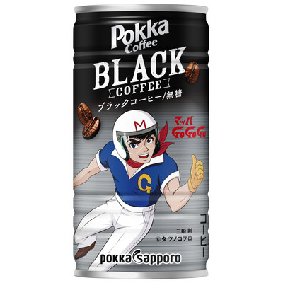 ポッカコーヒーブラック185g缶/タツノコプロキャラクター缶