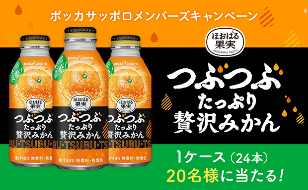「つぶたっぷり贅沢みかん（400g）」プレゼント