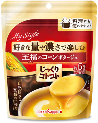 好きな量や濃さで楽しむ 至福のコーンポタージュ