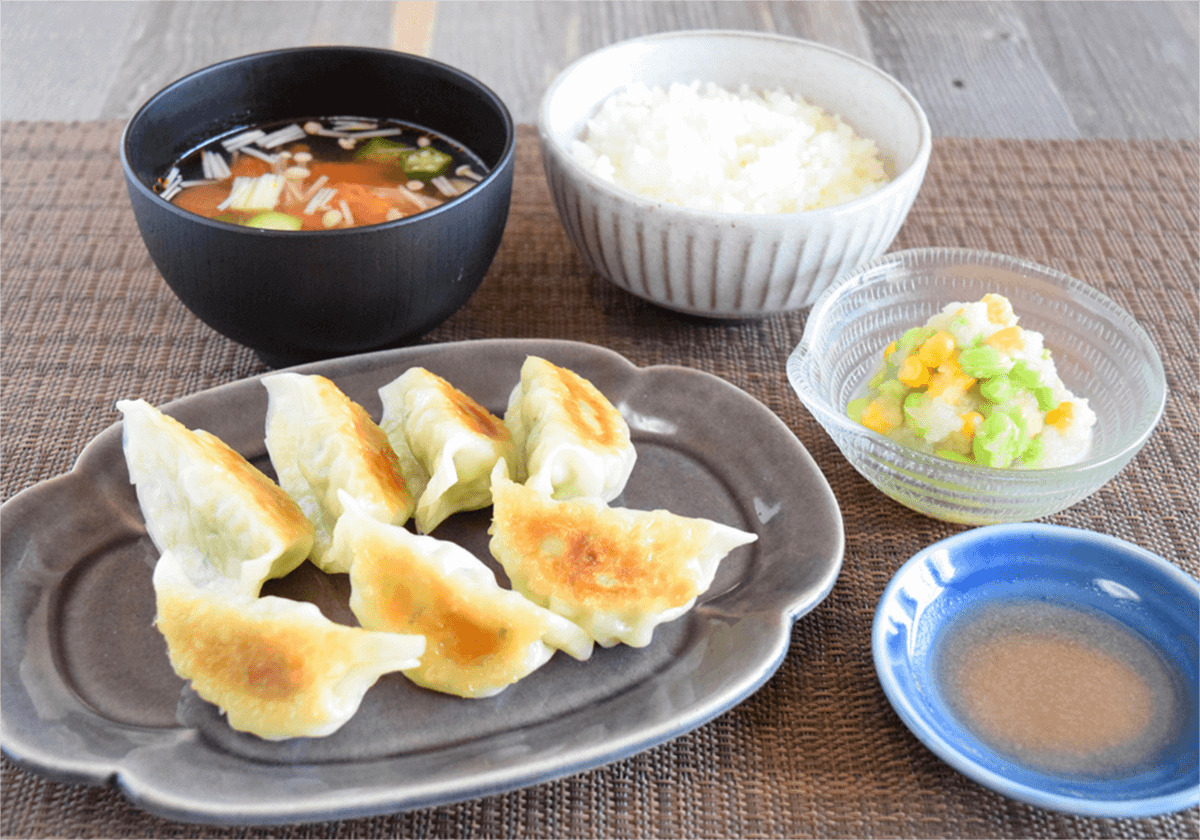 野菜たっぷり焼きぎょうざ