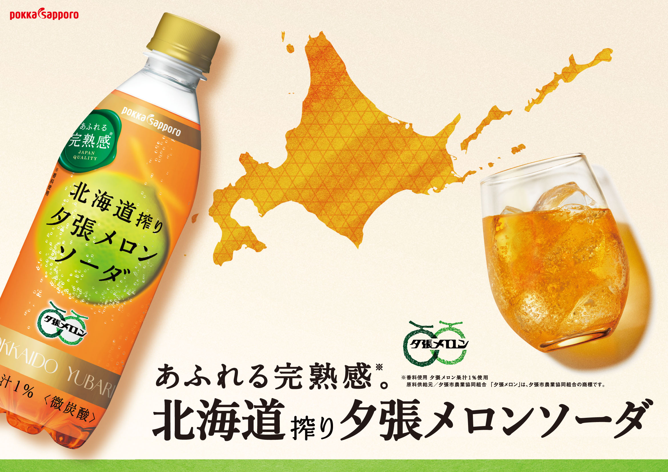 北海道搾り夕張メロンソーダ（500ml）｜その他炭酸飲料 | | 商品情報