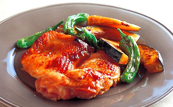 鶏と夏野菜のオーブン焼き