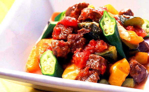 夏野菜と牛肉のレモン煮 夏野菜と牛肉のレモン煮