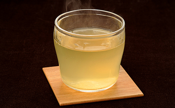 ホット緑茶レモン
