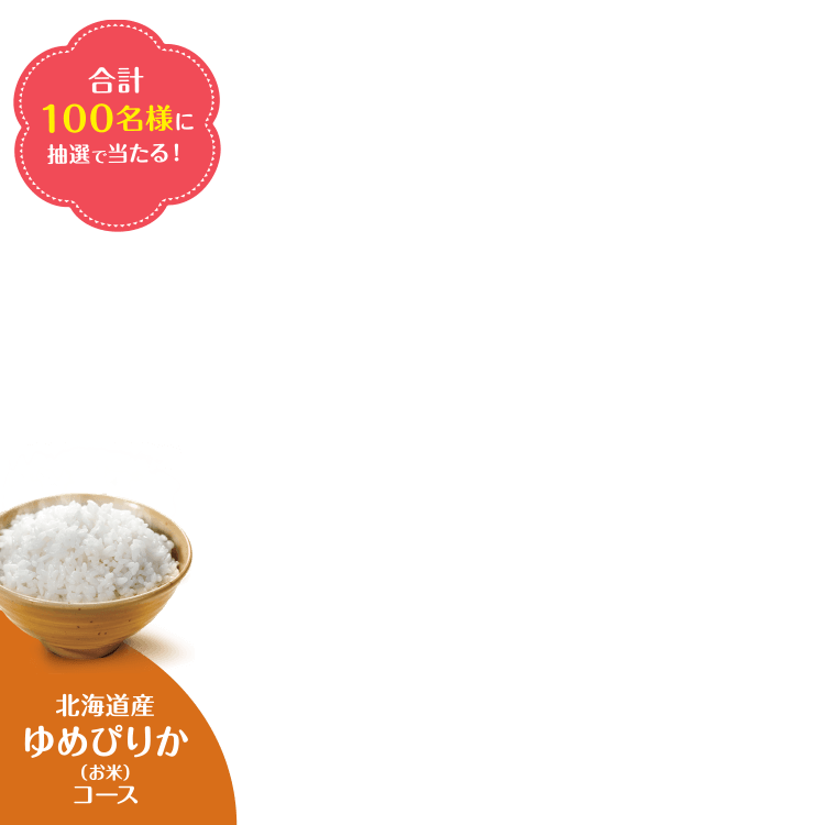 合計100名様に抽選で当たる!
